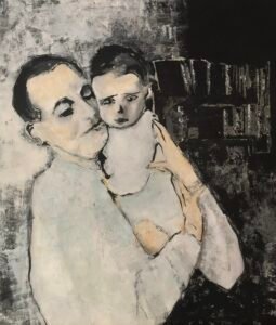 Vader en dochter
60x70 cm